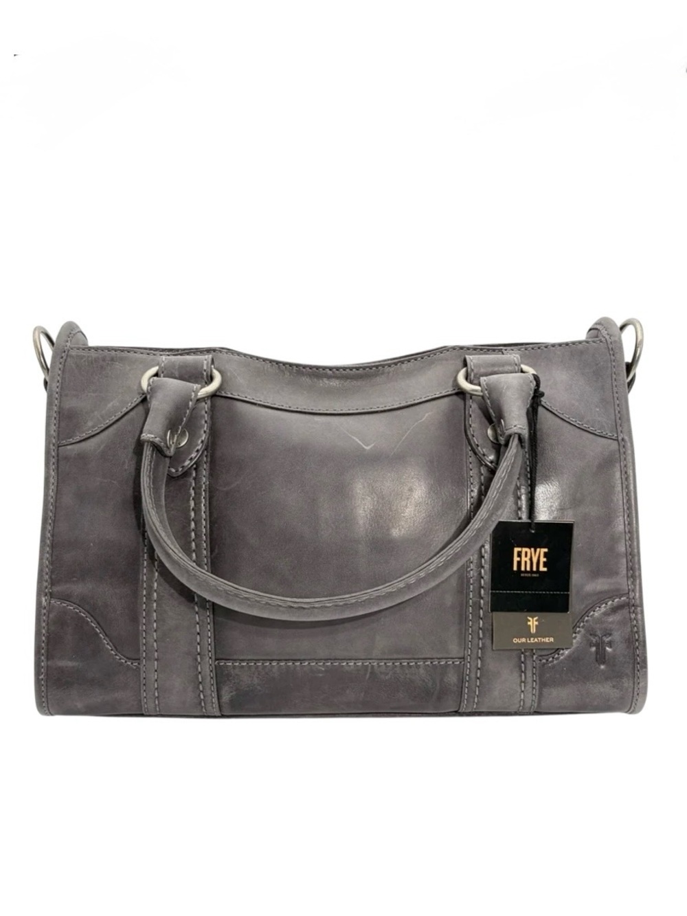 FRYE Melissa Satchel Leather
Handbag, Carbon
